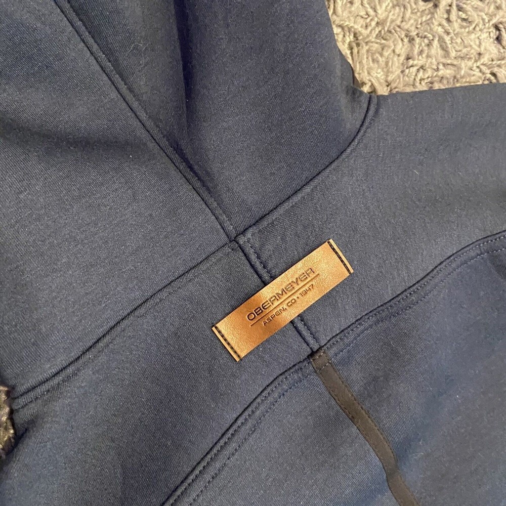 Obermeyer Women’s Lila Fleece Pullover Hooded Pockets Blue Size S EUC - Picture 12 of 12
